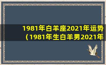 1981年白羊座2021年运势（1981年生白羊男2021年每月 🐬 运势）